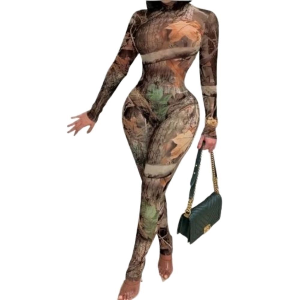 Graphic mesh two piece set sz XXL